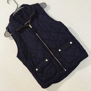 quilted puffer vest